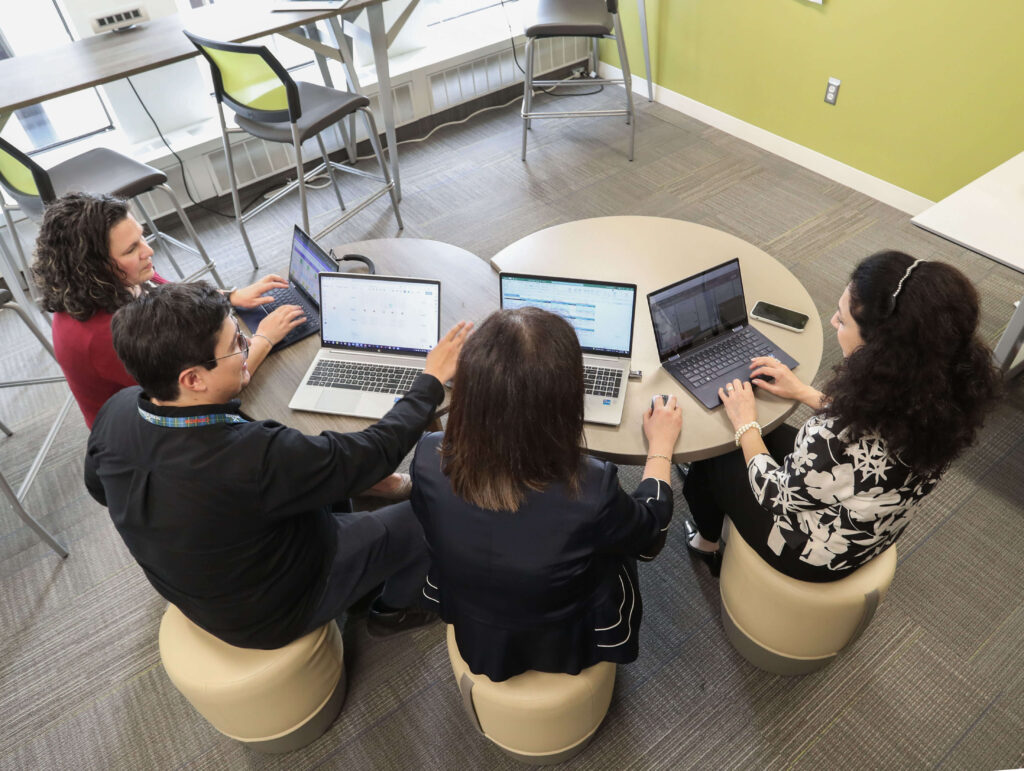 Group of people in a meeting.