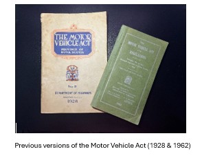 Two previous versions of the Motor Vehicle Act (1928 and 1962)